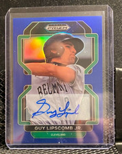 Guy Lipscomb Jr. 2022 Prizm Draft Blue Prizm Auto #14/99 - Guardians
