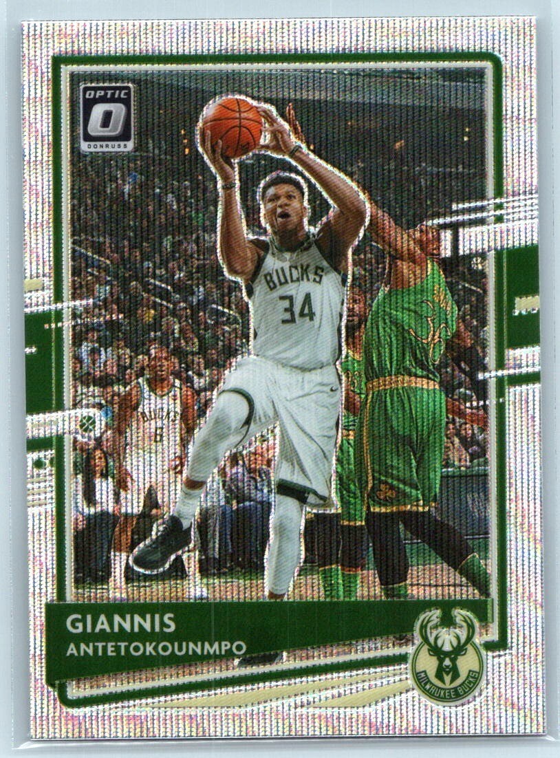 Giannis Antetokounmpo 2020-21 Donruss Optic Silver Pulsar Prizm #29 Bucks
