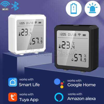 Tuya WiFi Smart Temperature Humidity Meter LCD Indoor Hygrometer Thermometer
