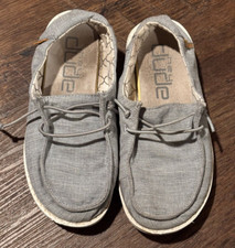 Hey Dude Youth Wendy Size 13 Grey Slip-On Shoes Ultimate Comfort