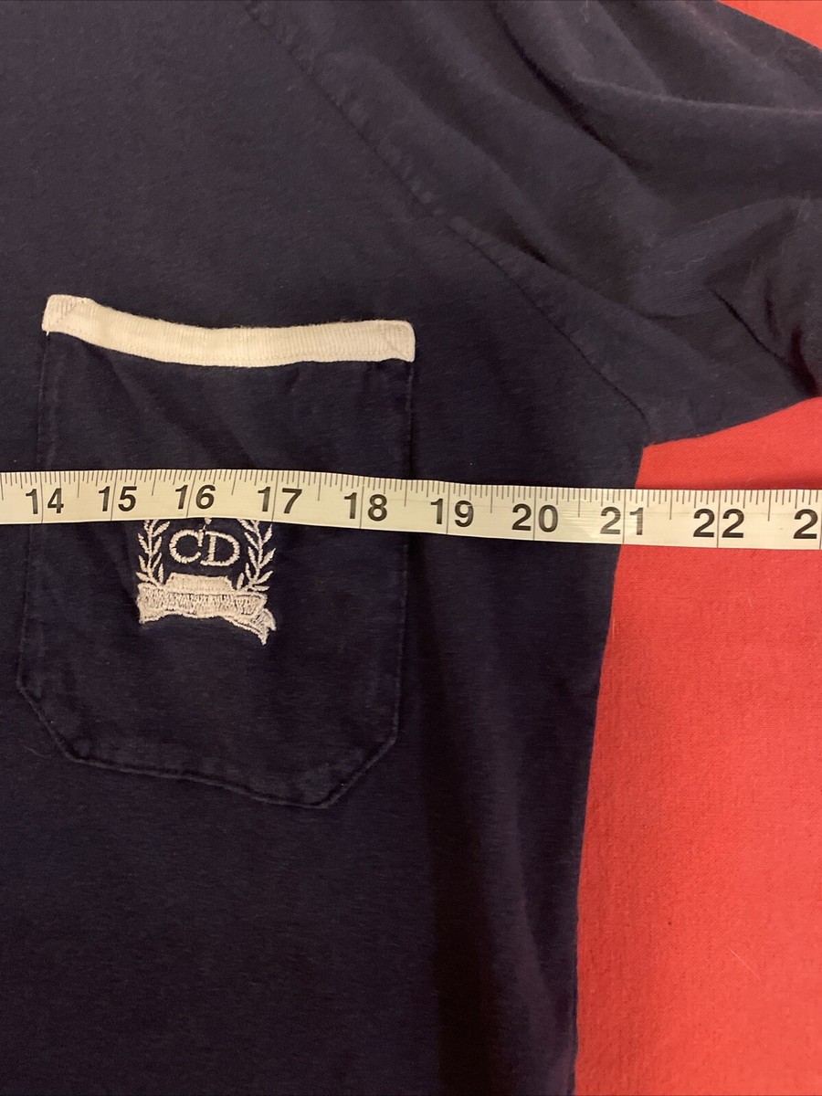 Christian Dior Monsieur Vintage Men's Navy Blue Monogrammed