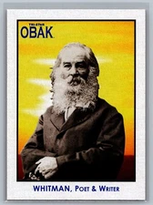2010 TRISTAR Obak Walt Whitman #115 Short Print SP
