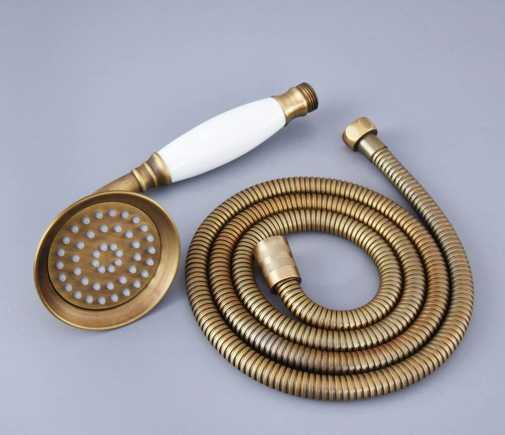 Antique Brass Bath Telephone Style Hand Held Shower Head 1.5m Shower Hose yhh113
Opens in a new wind