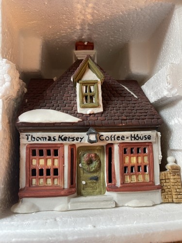 Dept 56 Dickens Village THOMAS KERSEY CAFFETTERIA 6507-2 Ritirato 1986 - Foto 3 di 3