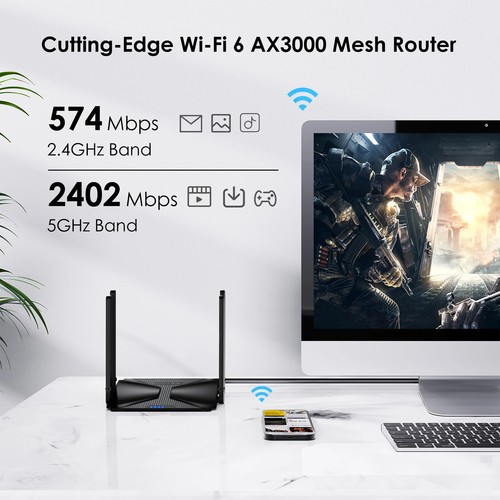 WiFi6 Indoor/Outdoor Dual Band 2.4G+5G AX1800/AX3000 Long Range IP67 WLAN Mesh - Bild 7 von 24