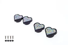 FD&D Multiple Use Shining Screw Cap,Heart Pattern with M5/M6 Machine Screw