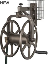 Liberty GARDEN 712 Single Arm Navigator Multi-Directional Garden Hose Reel, NEW