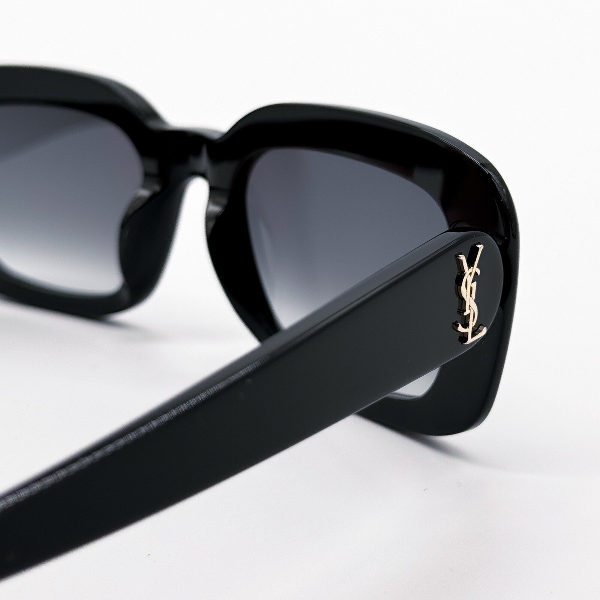 NEW SAINT LAURENT SL M130 002 BLACK GREY SLM130 002 SQUARE