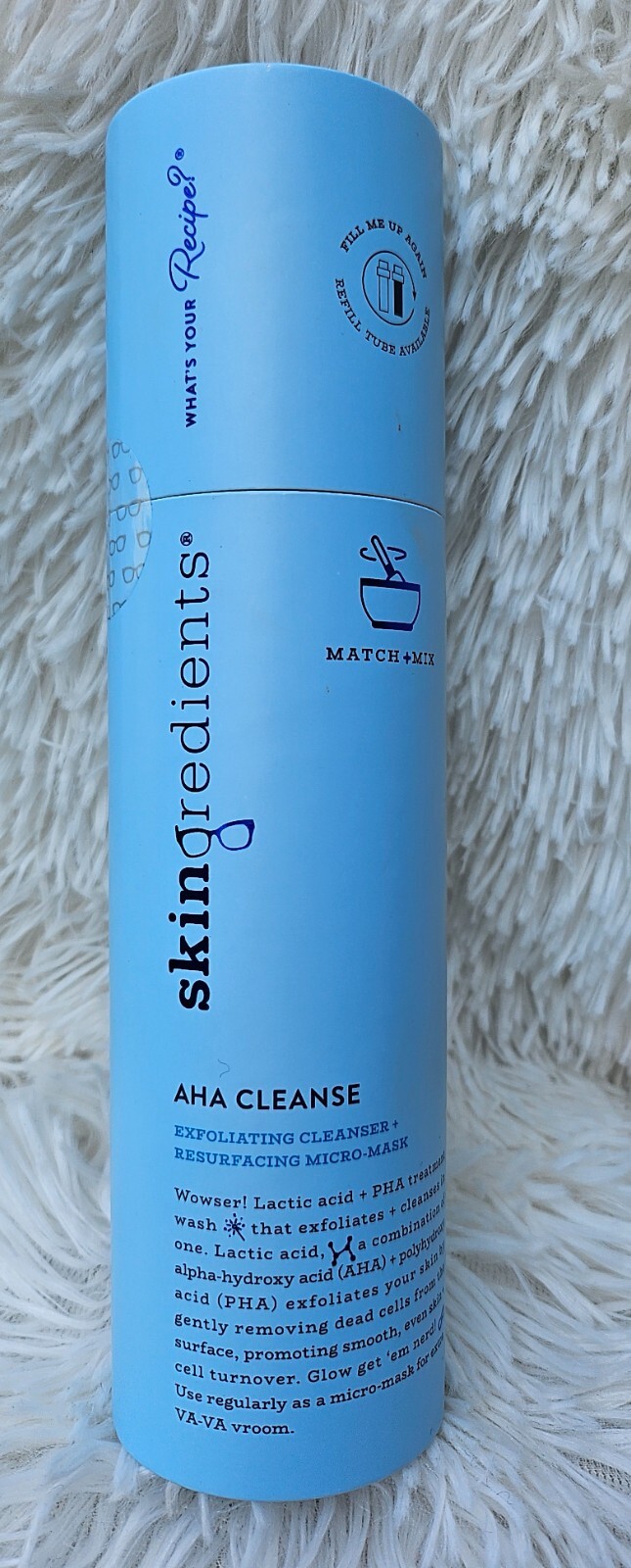 Skingredients AHA Cleanse Exfoliating Cleanser + Resurfacing Micro Mask 100ml