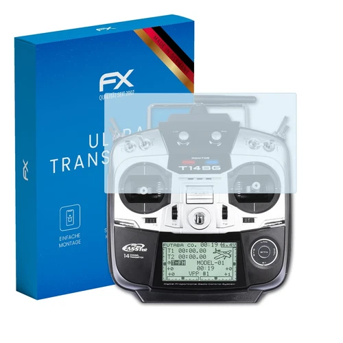 atFoliX 3x Displayschutzfolie für Futaba 14SG Schutzfolie klar Folie