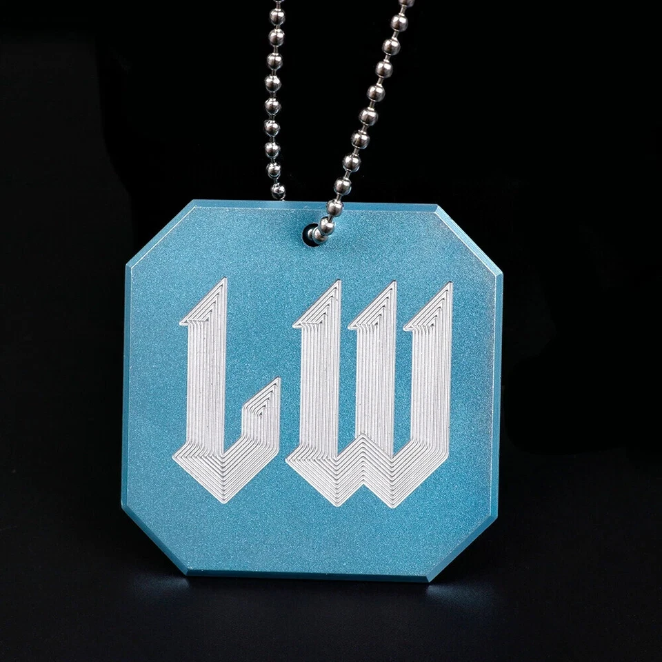 Blue LikeWise Style Metal Badge Gear Shift Knob Tag Key Ring Interior Emblem - Image 3 of 4