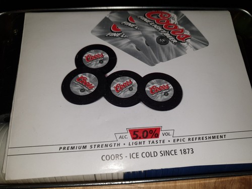 Rare Coors Light Metal Tin Poker set Brewerina Special Collectors Item Man Cave - Picture 5 of 7