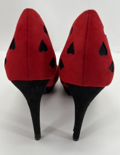Disney Alice im Wunderland Herzkönigin rot schwarz Heels Größe 10 - Bild 6 von 10
