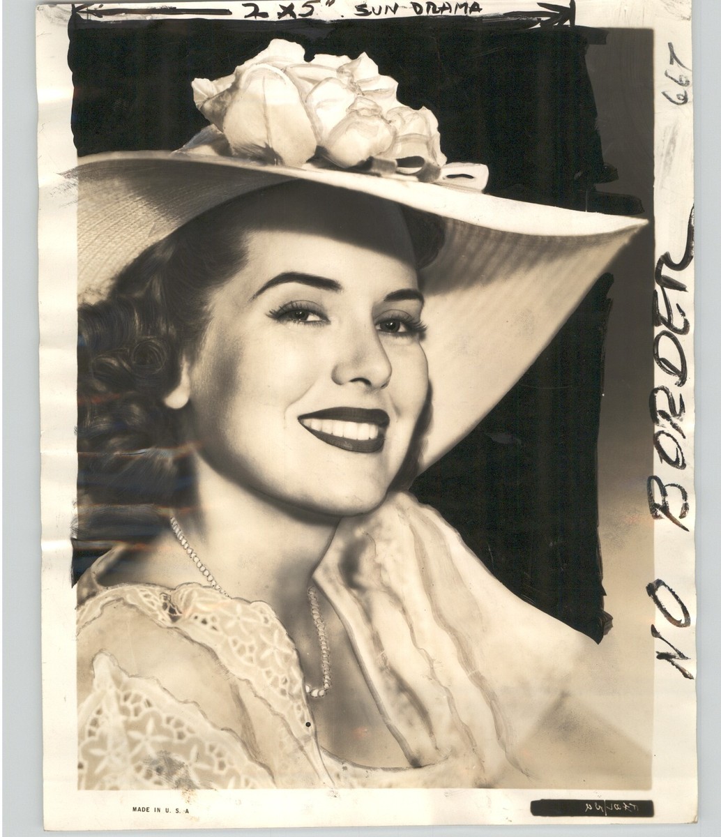 Brenda Joyce Actress) Original 8x10 Photo Printed Signature Actress