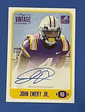 2021 Onyx Vintage Collegiate Signatures Blue #CAJO John Emery Jr. #/400