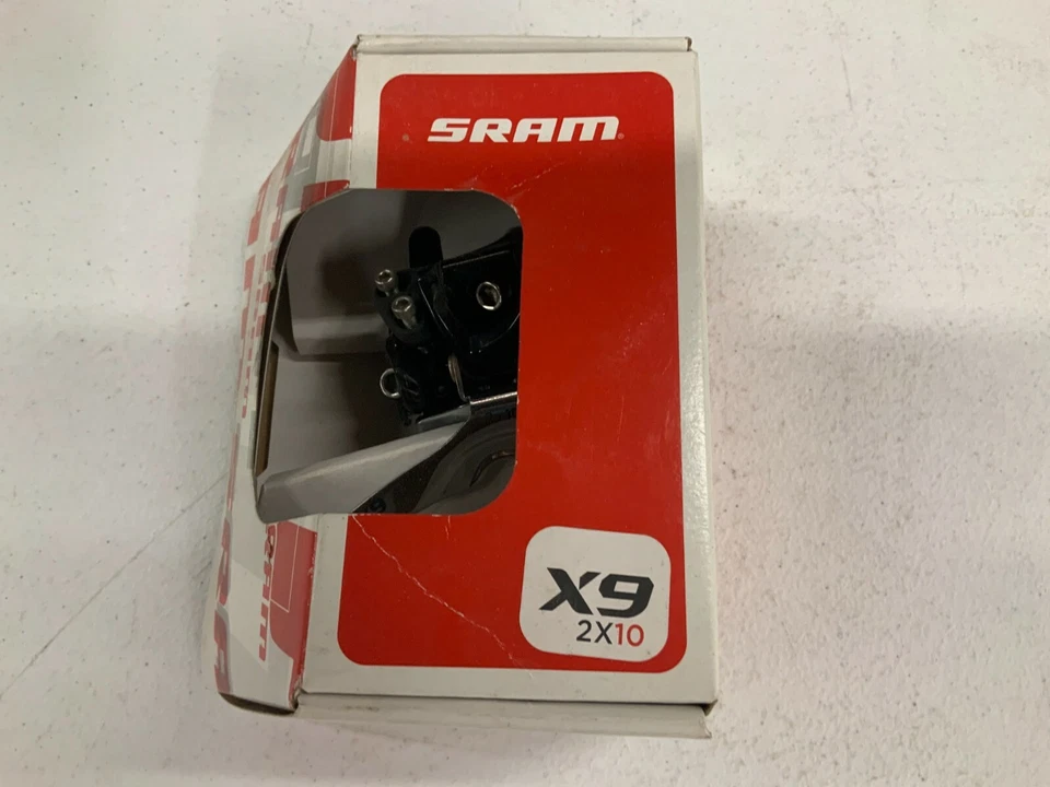 New old stock, SRAM X9 2x10 high clamp, dual pull, front derailleur - Image 4 of 4