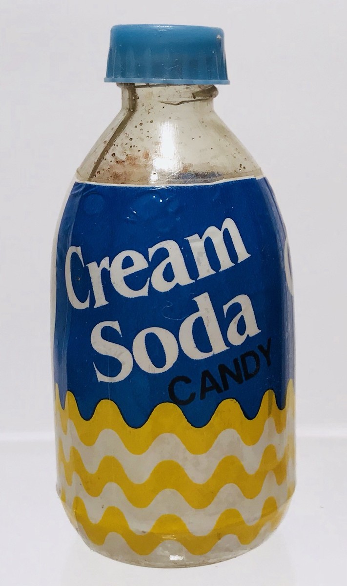 Vintage 1985 CREAM SODA Candy SIP-A-SODA Sippy Container bubble