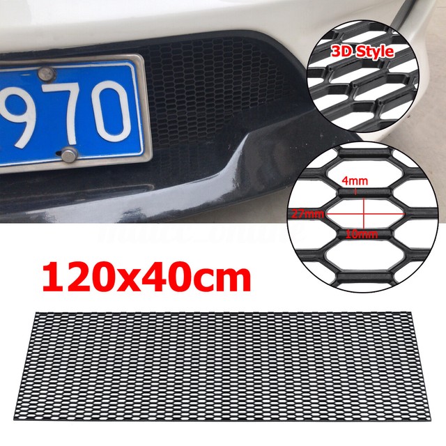 Black ABS Plastic Vent Car Tuning Universal Grill Mesh Size