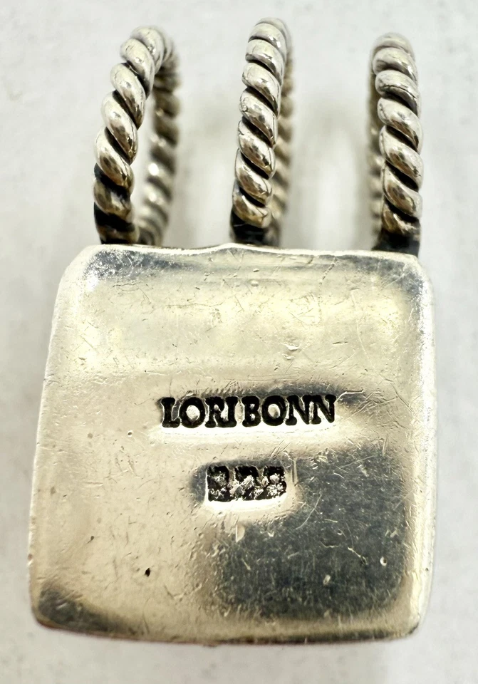 PINGENTE CHARME BORDA CORDA AMETISTA ESTERLINA 925 LORI BONN (T435) - Imagem 3 de 4