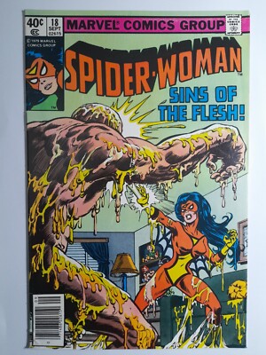 Spiderwoman 18 VF 1979.Cent copy.2Nd App.Waxman.Marvel comics