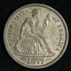 1877-S Seated Liberty Dime — photo from another recent sale
