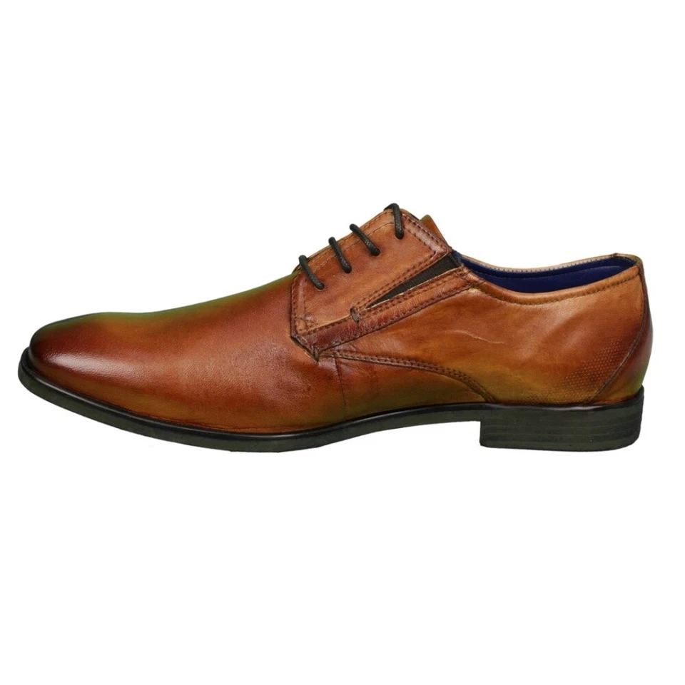 Bugatti Herren Schuhe Schnürschuhe braun unifarben 311 19605 4100 6300 cognac  - Bild 4 von 4
