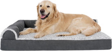 Orthopedic Dog Bed for Large Dogs W/ Removable Bolsters  Washable Cover, for Do