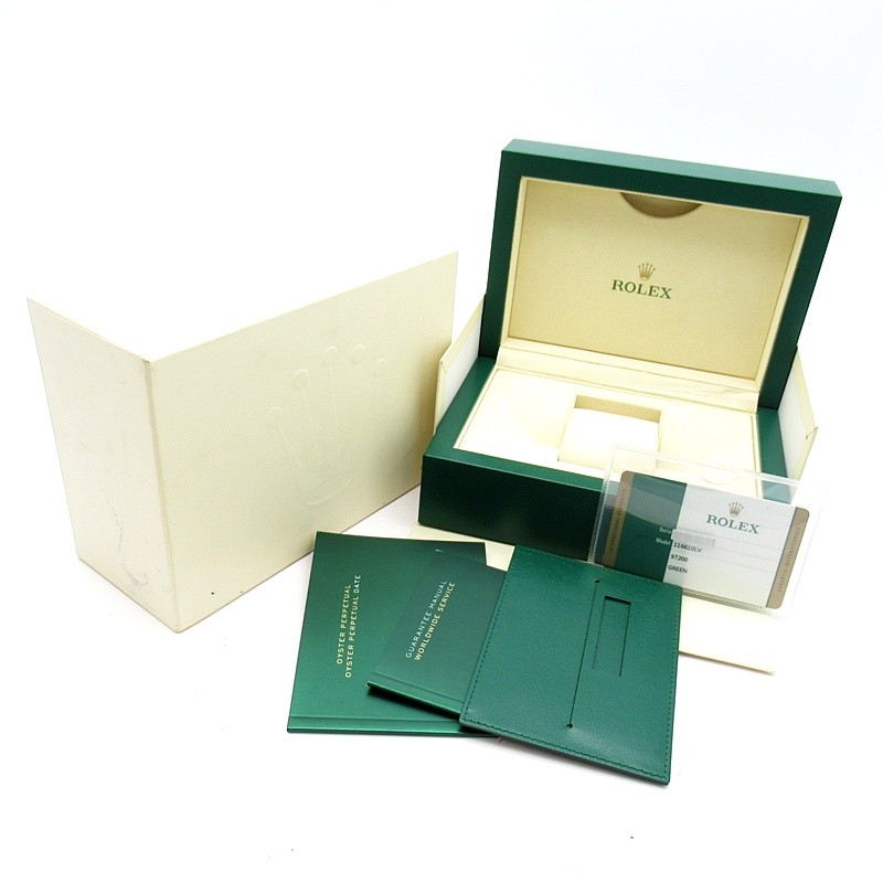 ROLEX Submariner Date Watch Green Mirrored Buckle 116610LV Stainless Steel m... image 6