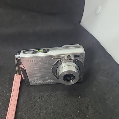 Sony Cyber-shot DSC-W80 7.2MP Digital Camera Silver Tested-No Charger #5