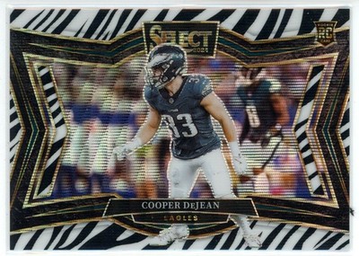 ウ*ー様 レア　Penny Nickel 迷彩柄 中古 2024 Panini Select - Field Level Cooper DeJean #500 Zebra Prizm