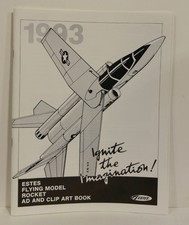 RARE ESTES 1993 Flying Model Rocket AD & Clip Art Book - Ignite the Imagination