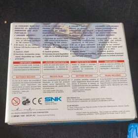 Used, SNK NEOGEO POCKET Color Camouflage Blue Console Boxed NEO GEO set-h1012-