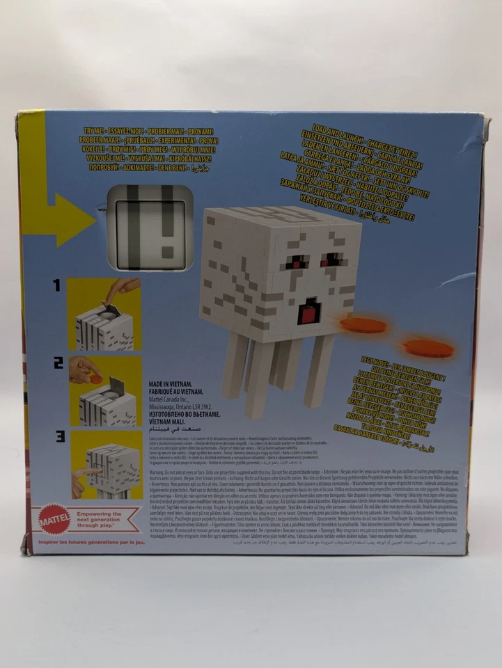 Very Rare New Boxed Minecraft Fireball Ghast Launching Action Figure 2021 Mattel - Image 2 of 4