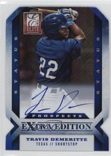 2013 Panini Elite Extra Edition 24/50 Travis Demeritte #120 Auto 0b2