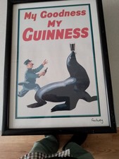  4 GUINNESS A4 VINTAGE ADVERTISING SIGNED GILROY