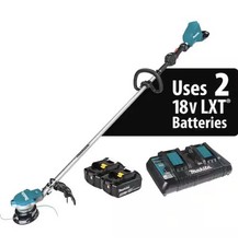 Makita XRU15PT 18V Brushless String Trimmer Kit with 2 5.0A Batteries