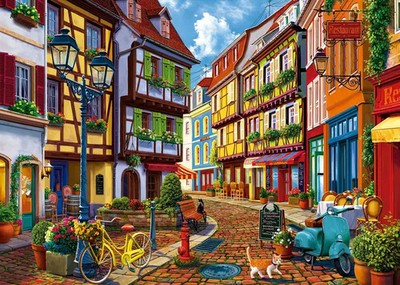 Puzzle (2000 T.) Nostalgische Gasse (Educa) NEU/OVP