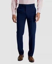 Nautica Men's Blue Modern Performance Bi-Stretch Dress Pants Size 36W-32L