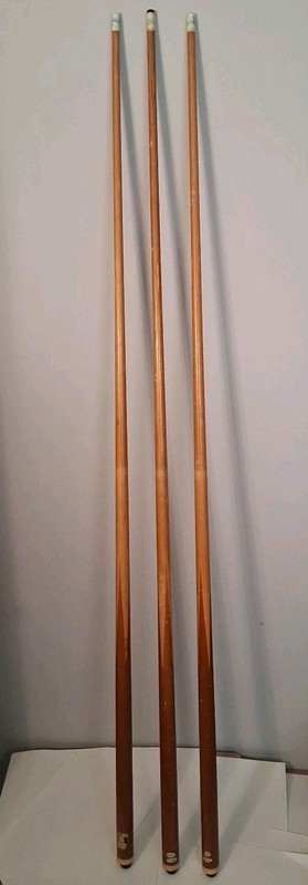 3 21 oz. Vintage  57 Inch Pool Cues