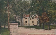 Rock Island Arsenal Office of Commandant IL Illinois 1914 postcard MQ7