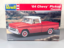 Revell 1964 Chevy Pickup Fleetside 125 Model Kit 7613 1996 New Open Box Revell 1964 Chevy Pickup Fleetside 125 Model Kit 7613 1996 New Open Box