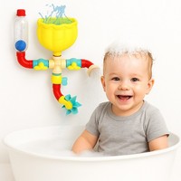 11PCs Baby Bath Toy Suction Cup Bath Tub Waterfall Toddler Bathing Activity Gift