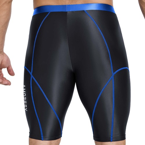 AMORESY Herren Satin Kurze Sporthosen Fitness Cycling Running Knee-length Shorts - Bild 28 von 41
