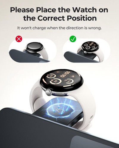 Wireless Charger for Pixel Watch 3/2 Foldable 3 in 1 Wireless Charging Statio... - Picture 4 of 8
