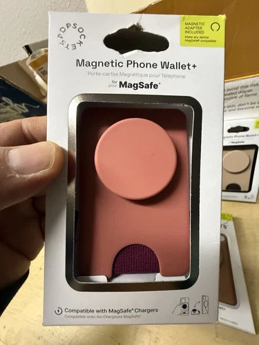 PopSockets Magnetic Phone Wallet + MagSafe MS CLAY CLY - Picture 2 of 9