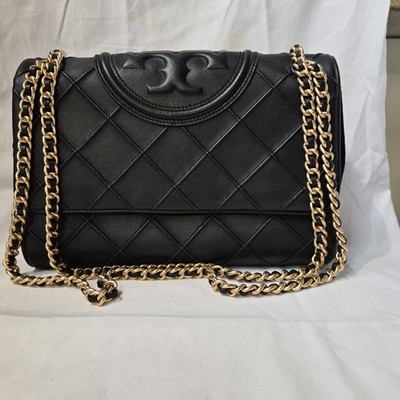TORY BURCH  Fleming Convertible Women's Shoulder Bag - Black EXCELLENT CONDITION
