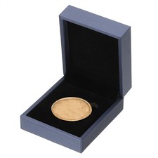 Coin Display Box, Coin Presentation Display Box Square Fit 45mm Coin, Blue