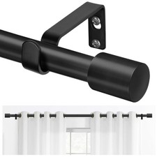 TONIAL Curtain Rod for Windows 48-84" Adjustable Splicing Modern Durable