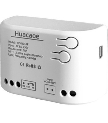 Tuya Smart Life WiFi Switch Module,Tuya 1 Channel Updated USB 5V/AC 85-250V,Mome