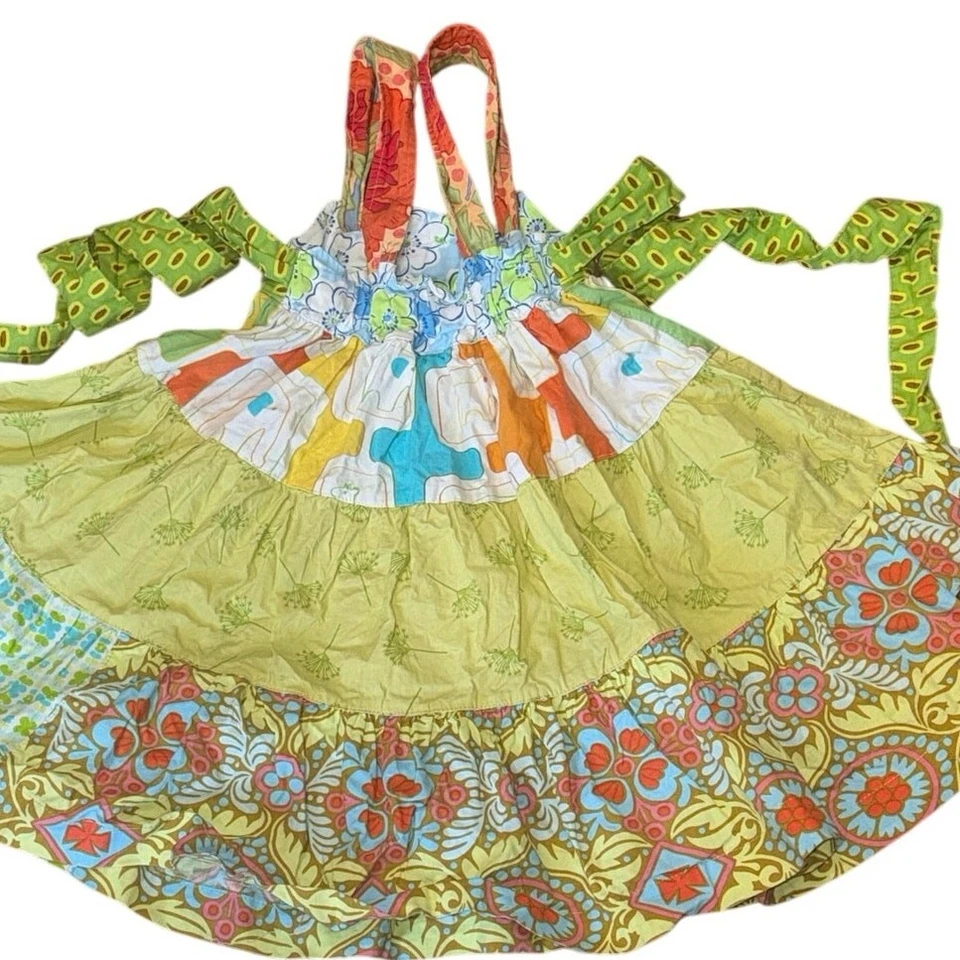 Matilda Jane платиновое платье размер 2 #5/20 зоопарк слон печать ярусный играть платье - Изображение 2 из 4